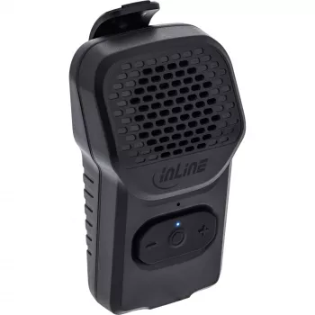 Mono tragbarer Lautsprecher InLine 55383 — Schwarz, Treiber 2,8 cm, Bluetooth 2,4 GHz (Reichweite 10 m)