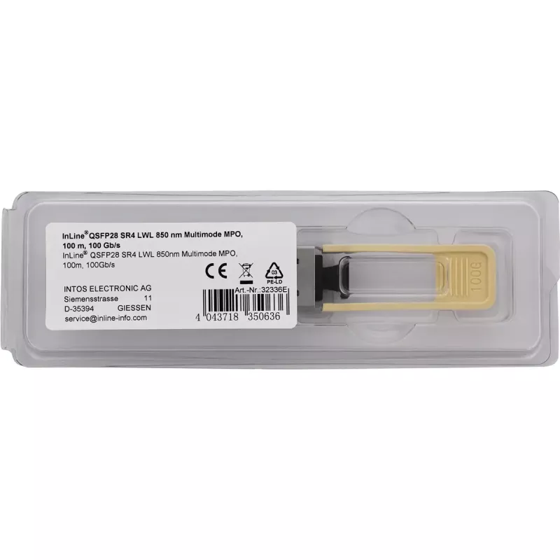 InLine 32336E Netzwerk-Transceiver-Modul Glasfaser 100000 Mbit/s QSFP28 850 nm