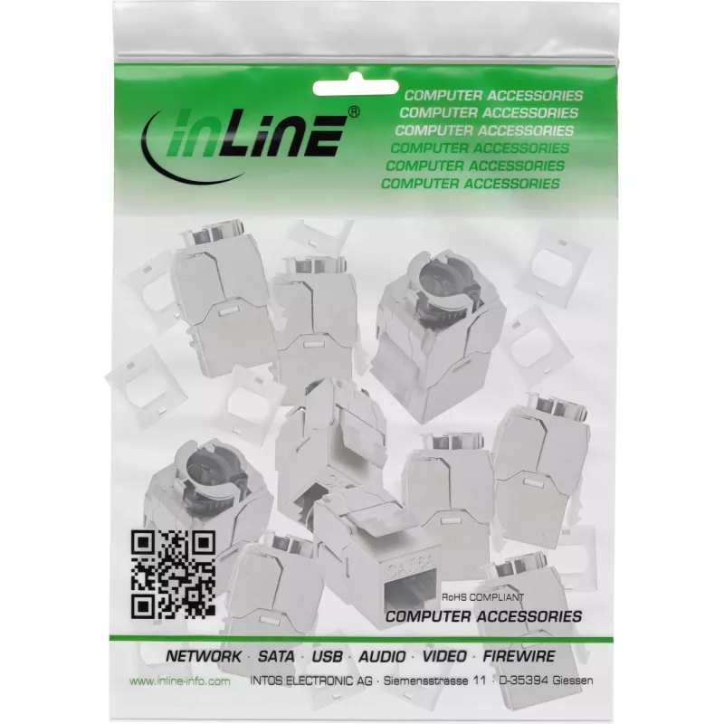 Keystone-Modul InLine 76202V — Maße 20×34×15 mm, kompaktes Netzwerkzubehör