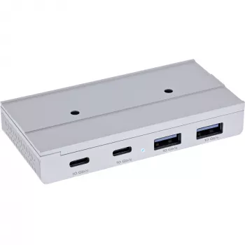 InLine 35395M Schnittstellen-Hub USB 3.2 Gen 2 (3.1 Gen 2) Type-C 10000 Mbit/s Silber