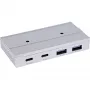 InLine 35395M Schnittstellen-Hub USB 3.2 Gen 2 (3.1 Gen 2) Type-C 10000 Mbit/s Silber