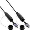 HDMI-Kabel InLine 17950T, 50 m, HDMI Typ A Stecker–Stecker, HDMI 2.1, 48 Gbit/s, schwarz