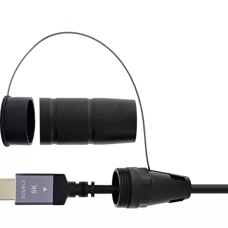 HDMI-Kabel InLine 17950T, 50 m, HDMI Typ A Stecker–Stecker, HDMI 2.1, 48 Gbit/s, schwarz
