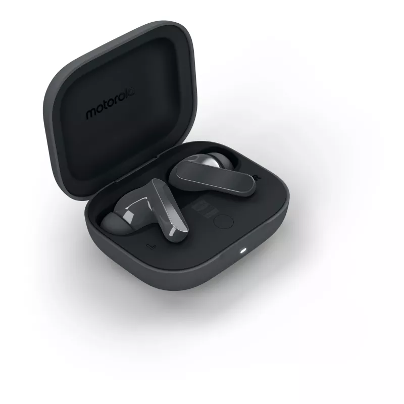 Headset MOTOROLA Moto Buds Bass TWS Bluetooth In-Ear für Anrufe und Musik, Schwarz, 51 g
