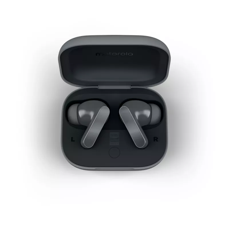 Headset MOTOROLA Moto Buds Bass TWS Bluetooth In-Ear für Anrufe und Musik, Schwarz, 51 g