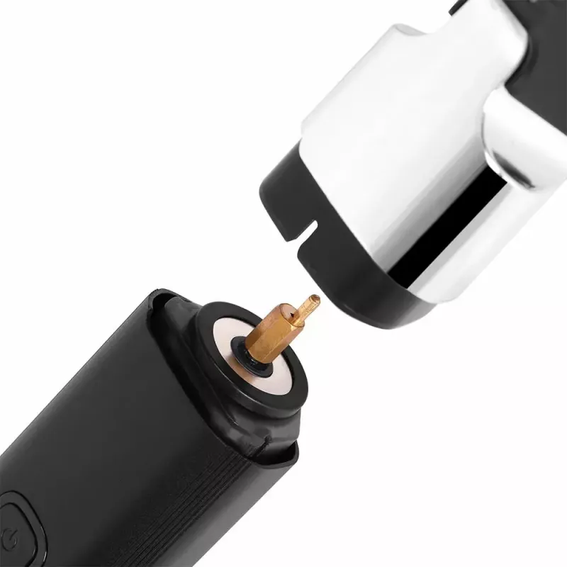 Kabelschere wiederaufladbarer Haarschneider MANTA HT-01BK — USB-C, IPX7 wasserdicht, 90 Min. Akku, 6 + 4 Magnetaufsätze