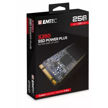 SSD-Laufwerk Emtec 256 GB M.2 Serial ATA III 3D NAND X250