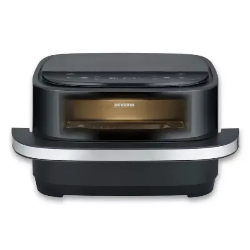 Pizzamaker Severin FR 2464 2200 W Schwarz Silber 1 Pizza