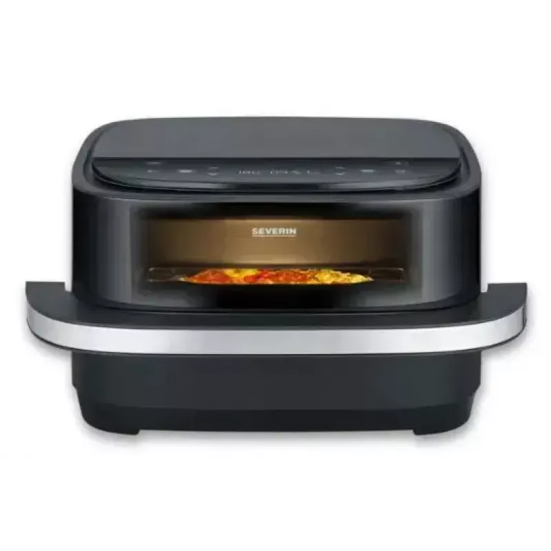 Pizzamaker Severin FR 2464 2200 W Schwarz Silber 1 Pizza