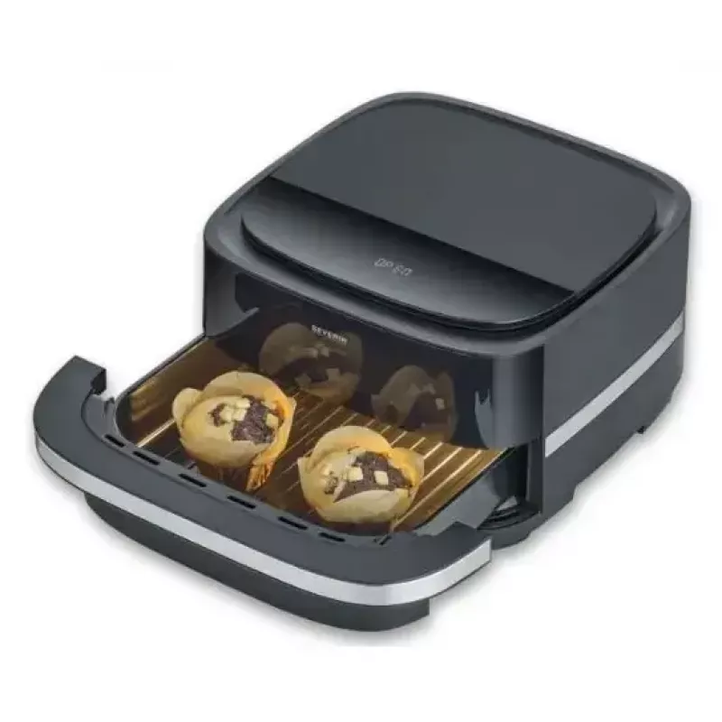 Pizzamaker Severin FR 2464 2200 W Schwarz Silber 1 Pizza