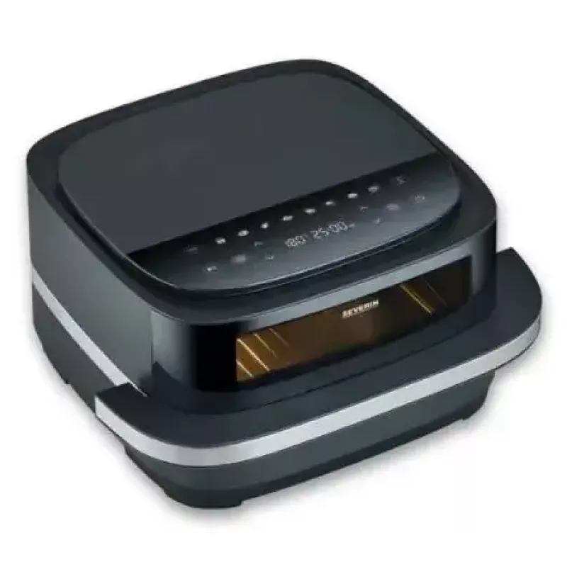 Pizzamaker Severin FR 2464 2200 W Schwarz Silber 1 Pizza