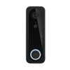 Video-Türklingel TRUST DOORCAM-3000, 3 MP, Wi‑Fi 2.4 GHz, MicroSD bis zu 256 GB, Batterie/USB, Schwarz/Weiß
