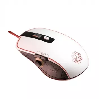 Lexip X Ubisoft - Assassin's Creed - Shadows Maus, Rechtshänder, Optisch, USB Typ-A, 12000 DPI, Schwarz, Gold, Rot, Weiß