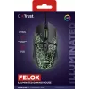 Trust GXT 113 Felox Maus Gaming Rechtshänder USB Typ-A Optisch 6400 DPI