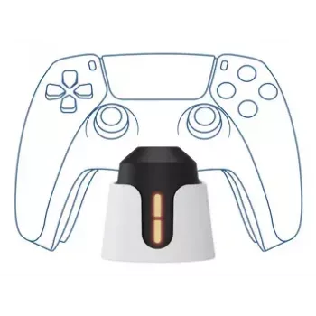Ladestation Trust GXT 228 Dual für PlayStation 5 Schwarz Weiß