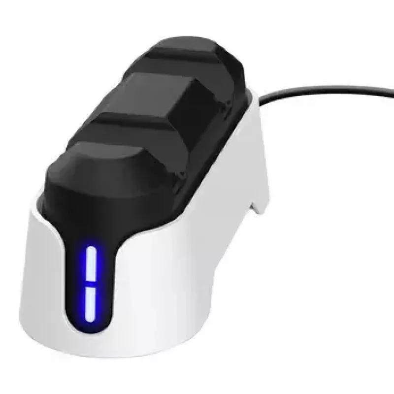Ladestation Trust GXT 228 Dual für PlayStation 5 Schwarz Weiß