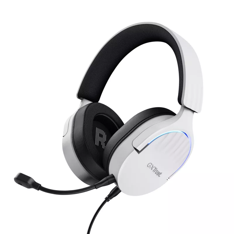 Trust GXT 490 FAYZO Headset, kabelgebunden, Kopfbügel, Motorrad, USB Typ-A, Schwarz, Weiß