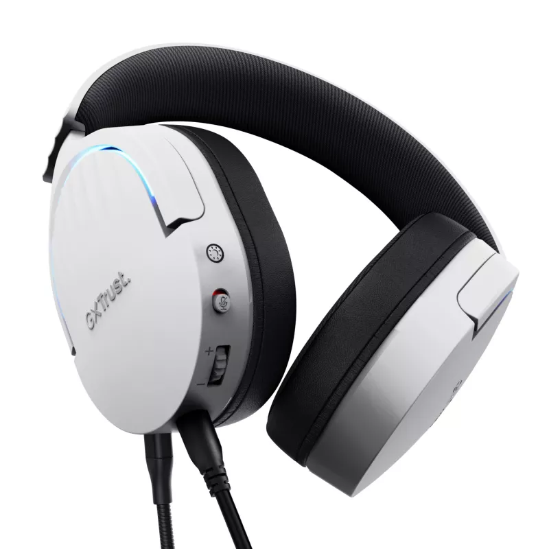 Trust GXT 490 FAYZO Headset, kabelgebunden, Kopfbügel, Motorrad, USB Typ-A, Schwarz, Weiß