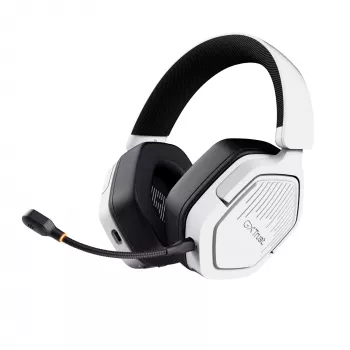 Trust GXT 493W Carus Headset Kabelgebunden & Kabellos Kopfband, Helm Gaming USB Typ-C / USB Typ-A Bluetooth Weiß