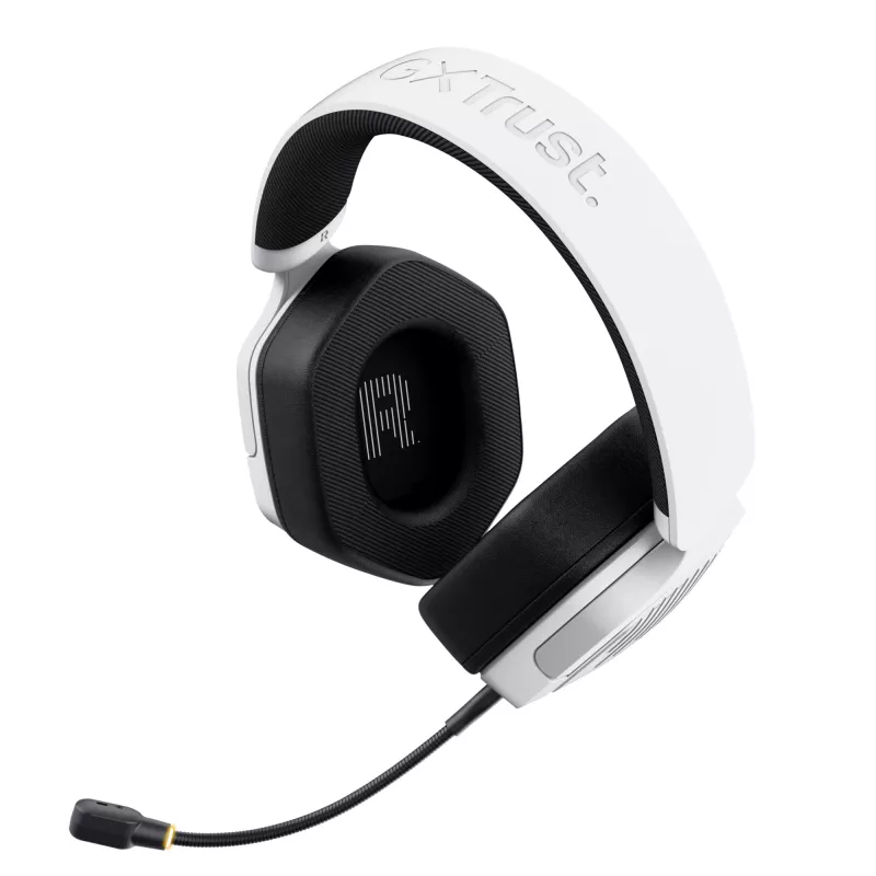 Trust GXT 493W Carus Headset Kabelgebunden & Kabellos Kopfband, Helm Gaming USB Typ-C / USB Typ-A Bluetooth Weiß
