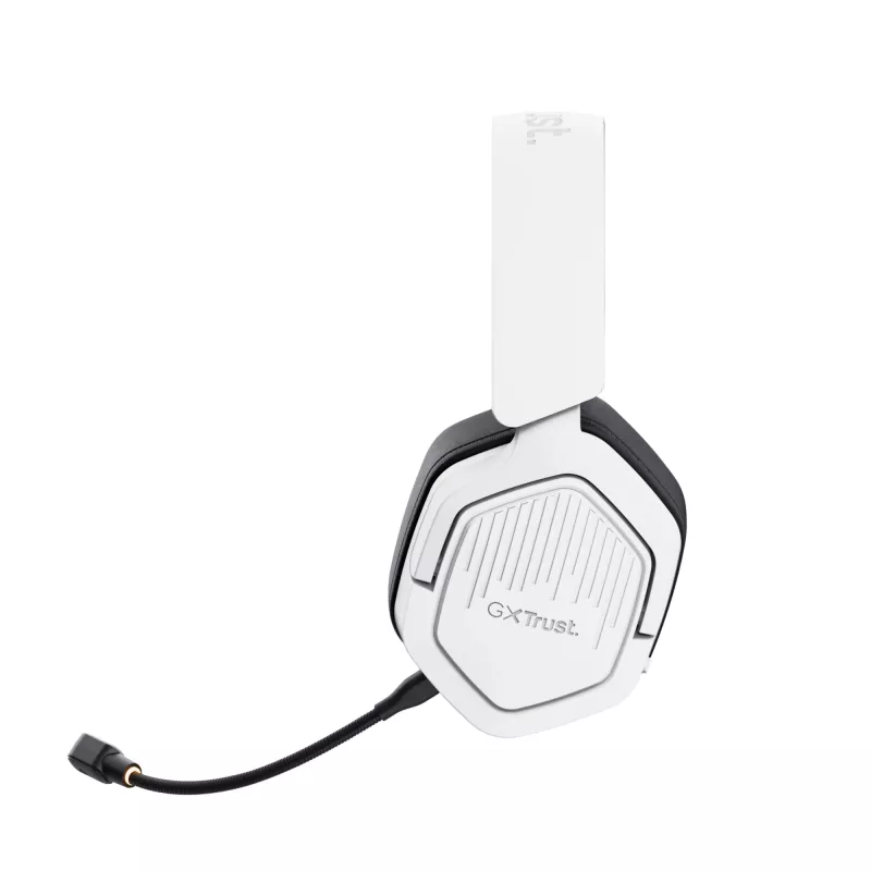 Trust GXT 493W Carus Headset Kabelgebunden & Kabellos Kopfband, Helm Gaming USB Typ-C / USB Typ-A Bluetooth Weiß