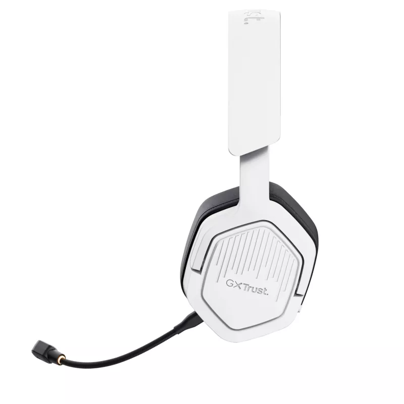 Trust GXT 493W Carus Headset Kabelgebunden & Kabellos Kopfband, Helm Gaming USB Typ-C / USB Typ-A Bluetooth Weiß