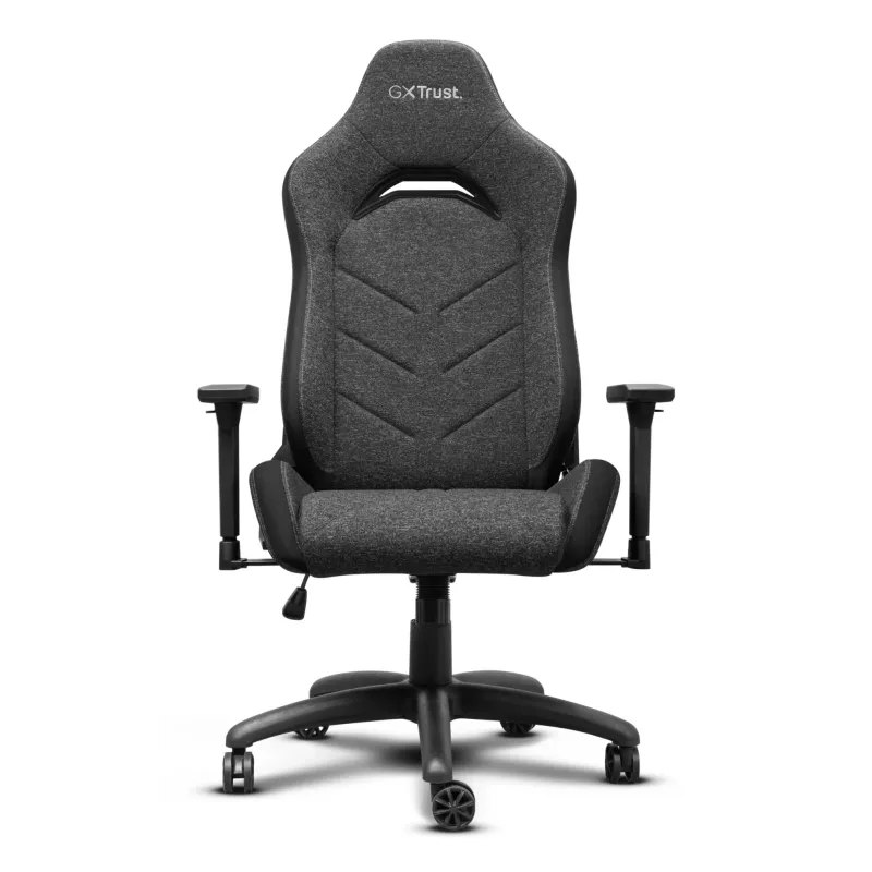 Universeller Gaming-Stuhl TRUST GXT 723 — gepolsterte Sitzfläche, max. Belastung 150 kg, 710×750 mm, Höhe bis 134 cm, grau