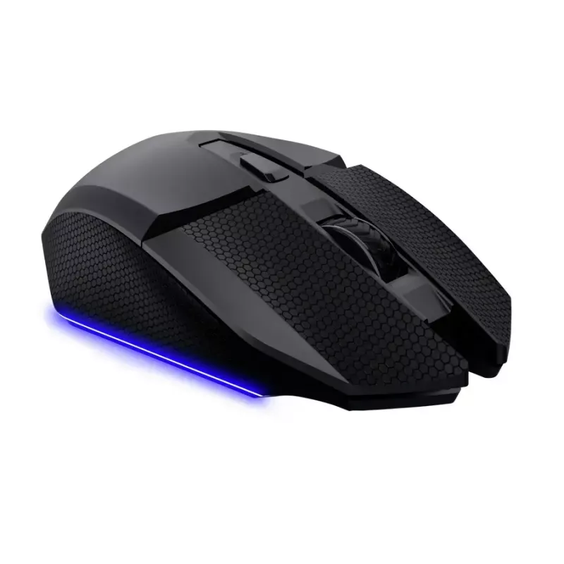 Gaming-Maus TRUST GXT 122 Felox+ — Rechtshänder, optisch, RF Wireless + Bluetooth, 10000 DPI, 7 Tasten, Multi-LED, schwarz