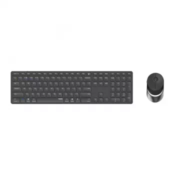 Rapoo 9850M Tastatur Maus enthalten Home RF Wireless Bluetooth QWERTZ Deutsch Grau