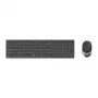 Rapoo 9850M Tastatur Maus enthalten Home RF Wireless Bluetooth QWERTZ Deutsch Grau
