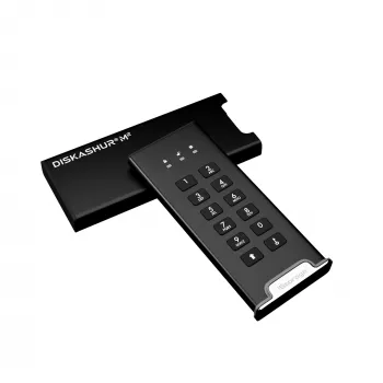 iStorage diskAshur M² SSD 500GB | Sicherer tragbarer Solid-State-Drive | FIPS 140-3 Level 3 konform | Common Criteria EAL 5+ | Betriebssystem- und plattformunabhängig | DSGVO, TAA konform | Schutz vor Brute-Force-Angriffen | Staub- und wassergeschützt