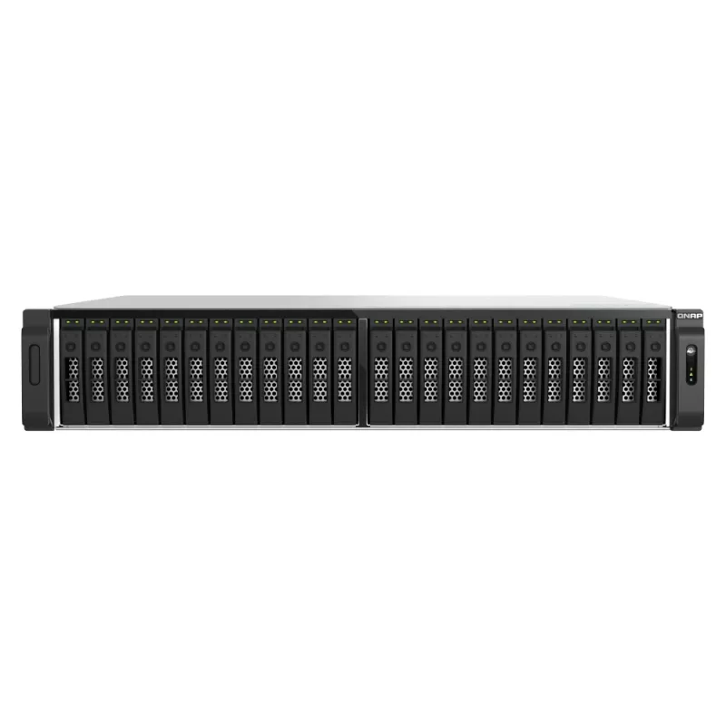 QNAP TS-H3077AFU-R7-64G NAS/Speicherserver Rack (2U) AMD Ryzen™ 5 64 GB DDR5 0 TB QuTS hero Schwarz, Metallisch