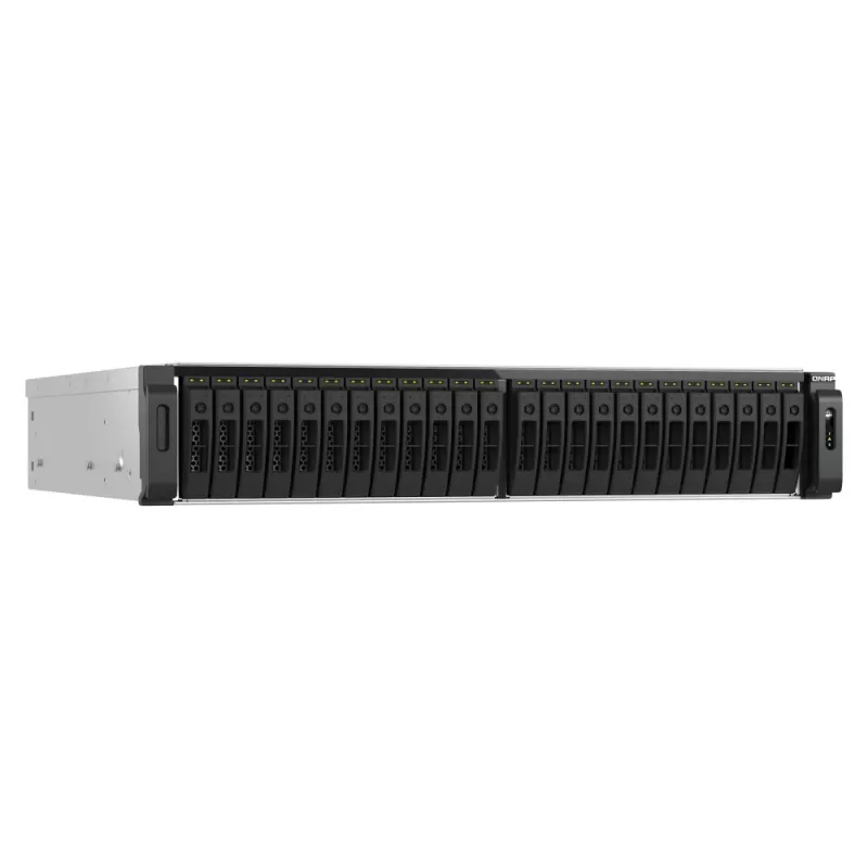 QNAP TS-H3077AFU-R7-64G NAS/Speicherserver Rack (2U) AMD Ryzen™ 5 64 GB DDR5 0 TB QuTS hero Schwarz, Metallisch