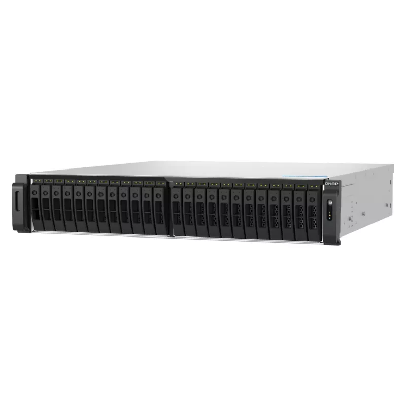 QNAP TS-H3077AFU-R7-64G NAS/Speicherserver Rack (2U) AMD Ryzen™ 5 64 GB DDR5 0 TB QuTS hero Schwarz, Metallisch