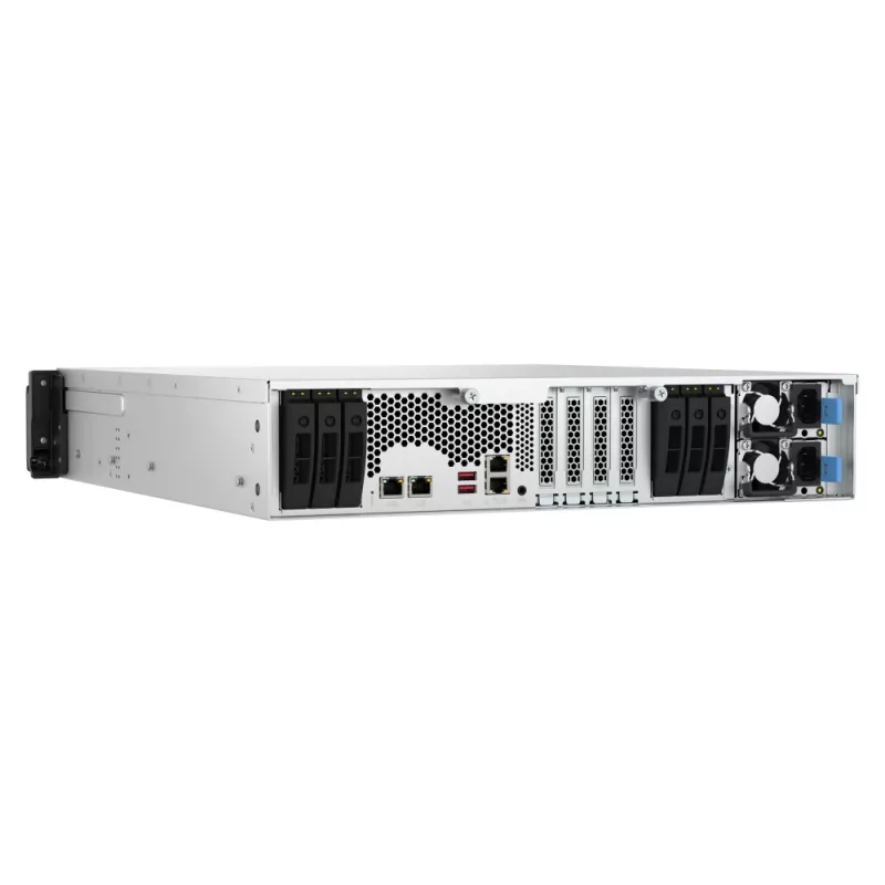 QNAP TS-H3077AFU-R7-64G NAS/Speicherserver Rack (2U) AMD Ryzen™ 5 64 GB DDR5 0 TB QuTS hero Schwarz, Metallisch