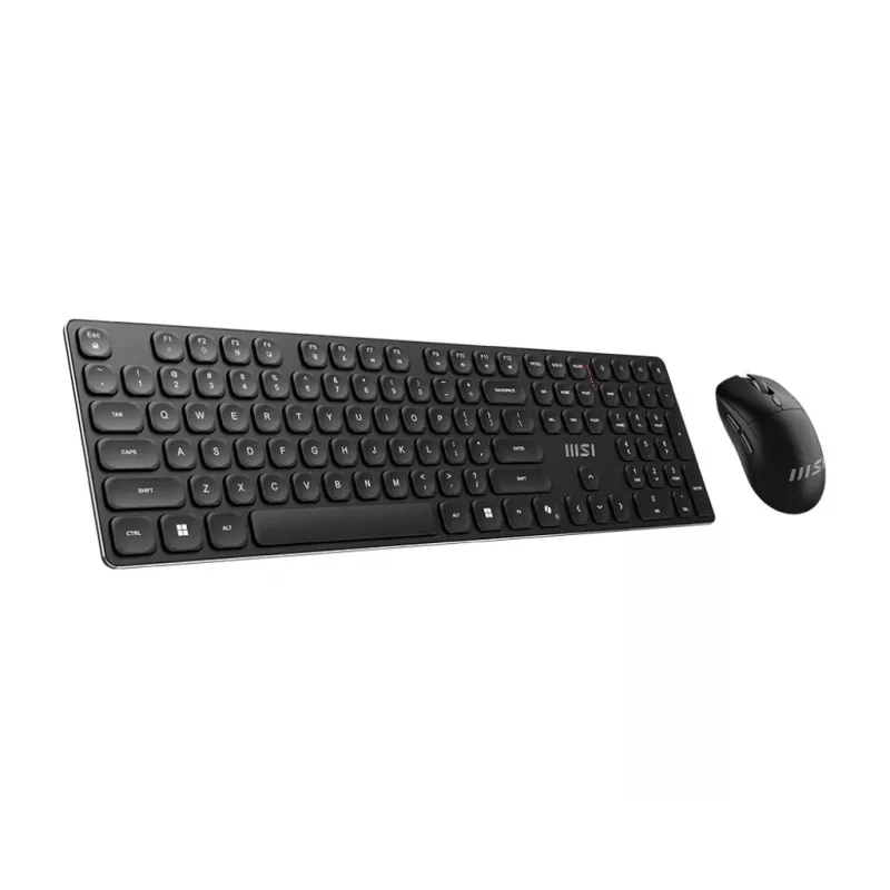 MSI FORGE K210 WIRELESS COMBO Tastatur Maus inklusive Home/Office USB Schwarz