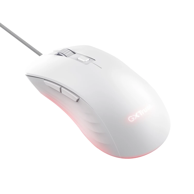 Trust GXT924W YBAR+ Maus Gaming Rechtshänder USB Typ-A Optisch 25600 DPI