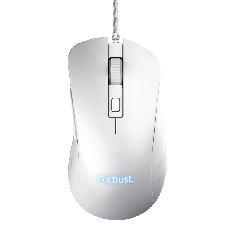 Trust GXT924W YBAR+ Maus Gaming Rechtshänder USB Typ-A Optisch 25600 DPI