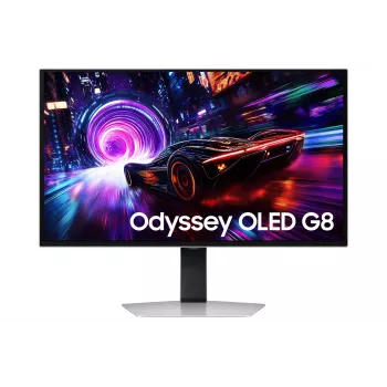 Computermonitor Samsung S27FG814SU 27 Zoll 4K UHD OLED 2160×3840, 0,03 ms, 178° Betrachtungswinkel, VESA, höhenverstellbar, metallic