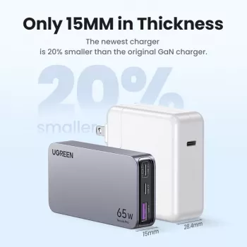 Indoor-Ladegerät UGREEN Nexode Pro 65W GaN Travel Charger