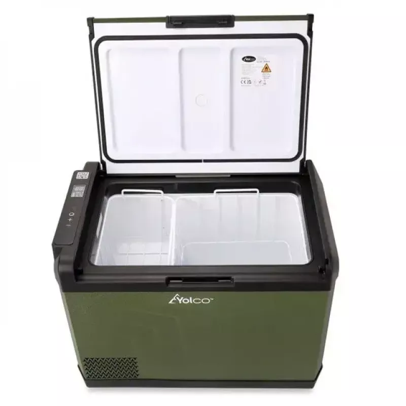 Tragbarer Kompressor-Kühlschrank Yolco GCX47 Grün 47L Kapazität energieeffizient