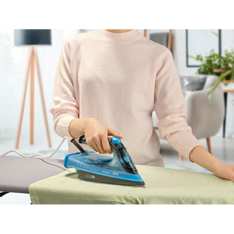 Braun FI3194BK Dampfbügeleisen Keramiksohle 2400 W Schwarz, Blau