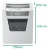 Leitz IQ Office Aktenvernichter Security P5, Mikroschnitt, 22,3 cm, 2 x 15 mm, 23 l, 250 Blatt, 55 dB