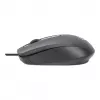 Manhattan Comfort II USB Kabelmaus, Schwarz, 1000dpi, USB-A, Optisch, Beidhändig, Tragbar/Kompakt, Drei Tasten mit Scrollrad, Drei Jahre Garantie