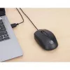 Manhattan Comfort II USB Kabelmaus, Schwarz, 1000dpi, USB-A, Optisch, Beidhändig, Tragbar/Kompakt, Drei Tasten mit Scrollrad, Drei Jahre Garantie