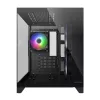 Mini-Tower-PC-Gehäuse Cougar FV150 ARGB — Schwarz, unterstützt 2x120/140 mm Seitenlüfter, 1x120 mm hinten, HDD 2,5 Zoll/3,5 Zoll, 285×435×365 mm