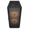 PC Midi Tower Gehäuse Cougar Airface FLO ARGB, schwarz — unterstützt 2x 180 mm front, 1x 120 mm rückseitig, 2,5/3,5 Zoll Laufwerke, 240×480×509 mm