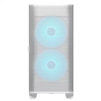 COUGAR PC Midi Tower Gehäuse Airface FLO ARGB Weiß — 2x180mm vorne, 1x120mm hinten, unterstützt 2,5 Zoll/3,5 Zoll HDD, 240×480×509 mm