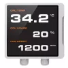 All-in-One-CPU-Flüssigkeitskühler Cougar Poseidon Vistek Pro 360 – 120 mm Lüfter, ARGB, Weiß