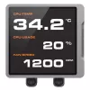 All-in-One-CPU-Wasserkühlung Cougar Poseidon Vistek Pro 240, ARGB, 120-mm-Lüfter, 700–2500 RPM, Schwarz